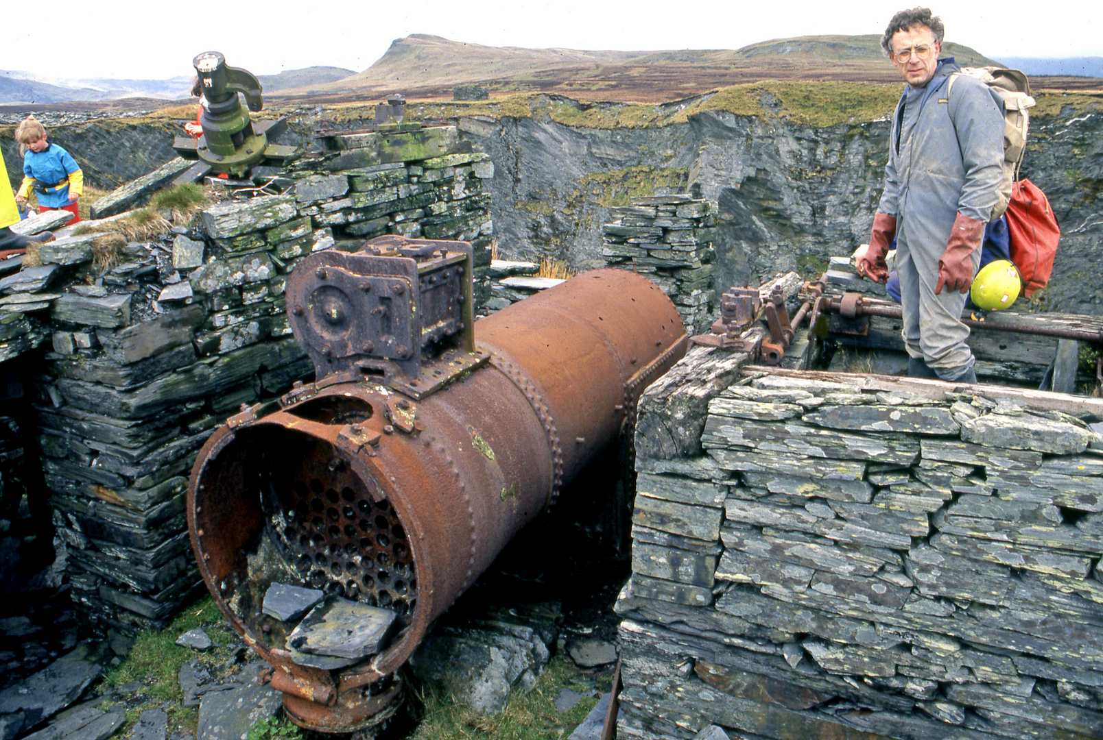 Aveling & Porter traction engine remains. Cwt y Bugail 1991, submitted by Dickie Bird on 14-03-2026.
© Richard Bird Aveling & Porter traction engine remains. Cwt y Bugail 1991